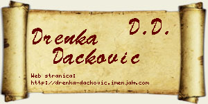 Drenka Dačković vizit kartica